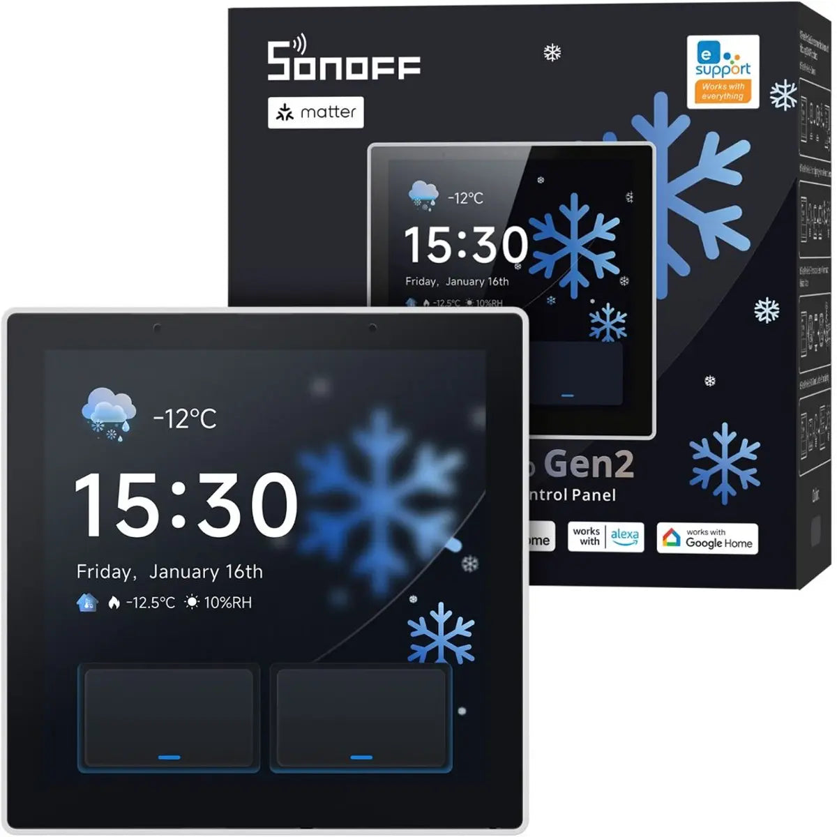 Sonoff NSPanel Pro Gen2 Painel Controlo Inteligente WiFi Zigbee - Instalacao