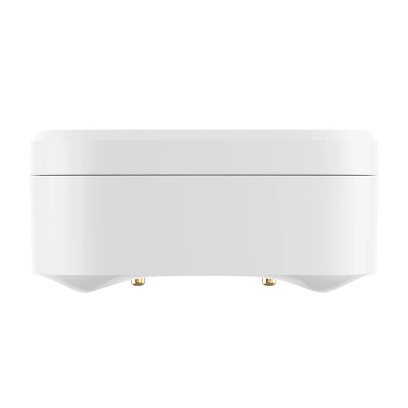 Sensor sem fio que deteta inundações com elevada precisão, com design compacto para instalação discreta em áreas de risco.