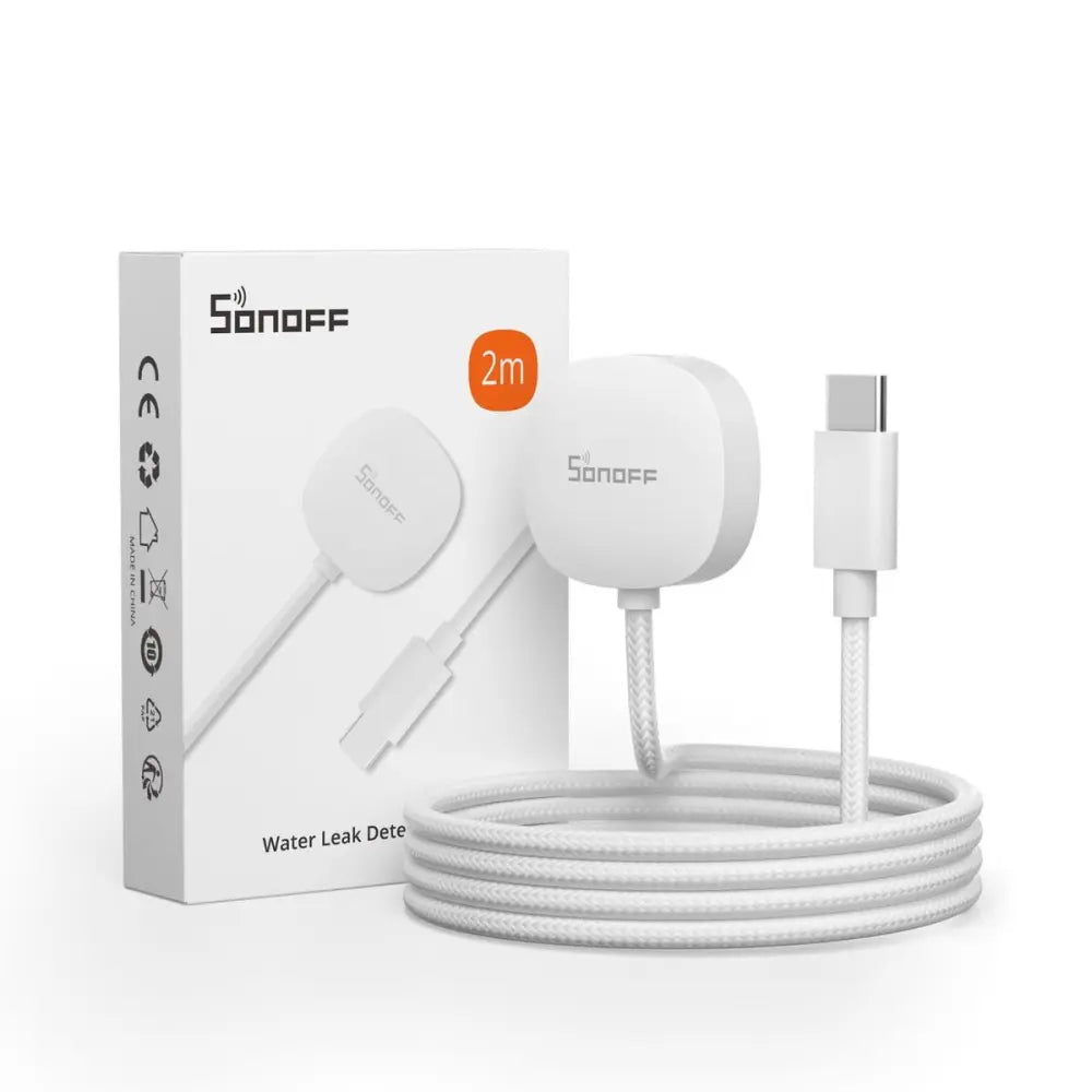 O cabo extensor da Sonoff amplia a ligação dos sensores com expansão sem limites, ideal para deteção em áreas amplas ou específicas.