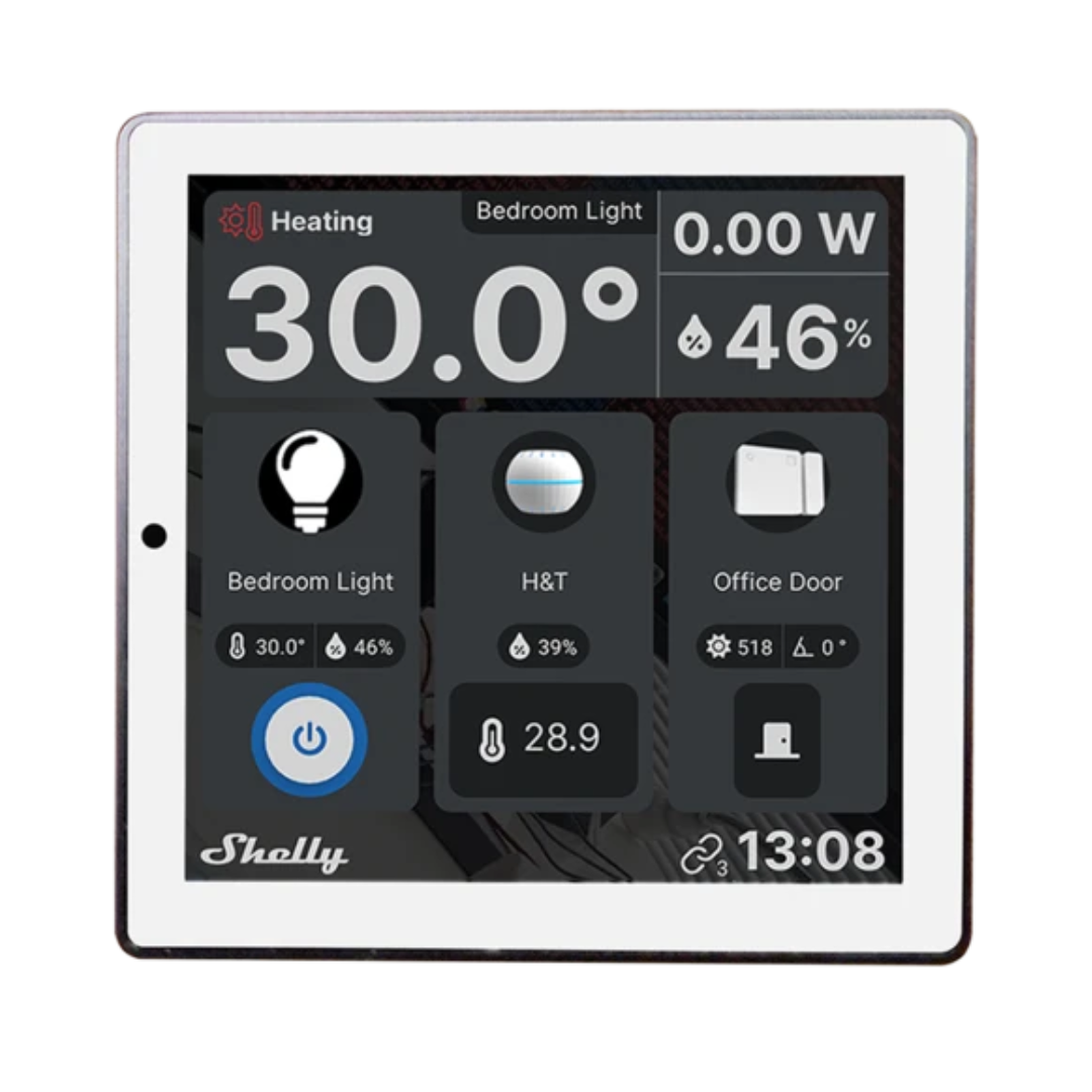 Shelly Wall Display Ecrã multifunções Android Wifi e Bluetooth Branco