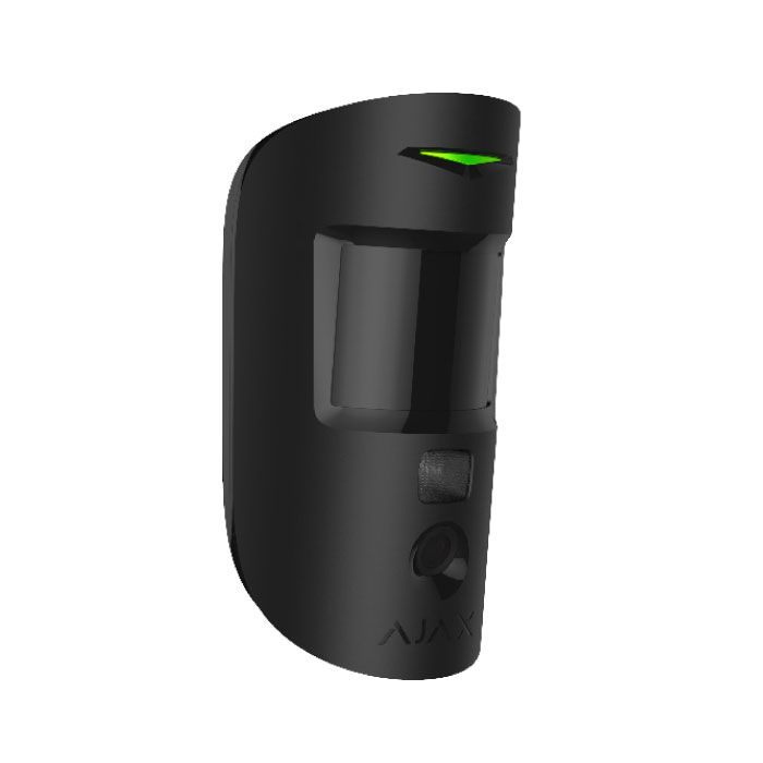 Ajax MotionCam: Detector de movimento interno confiável. Possui um Sistema Automático de Deteção de Intrusão e Roubo (SADIR). 