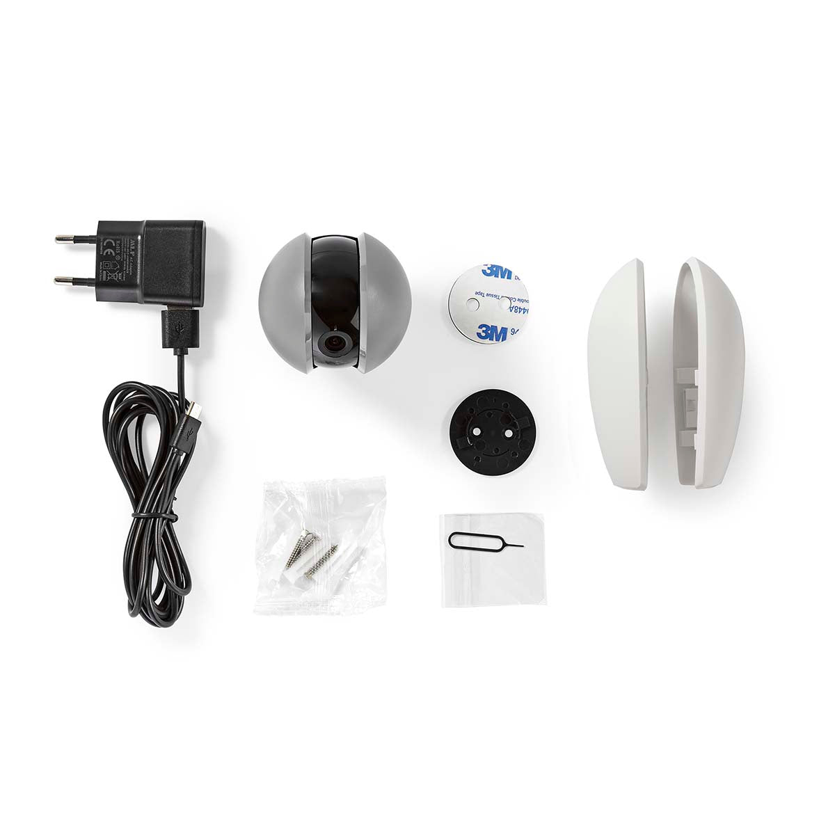 Nedis Câmara de interior Full HD 1080p Wifi: Comunicação bidirecional para interagir com a divisão.