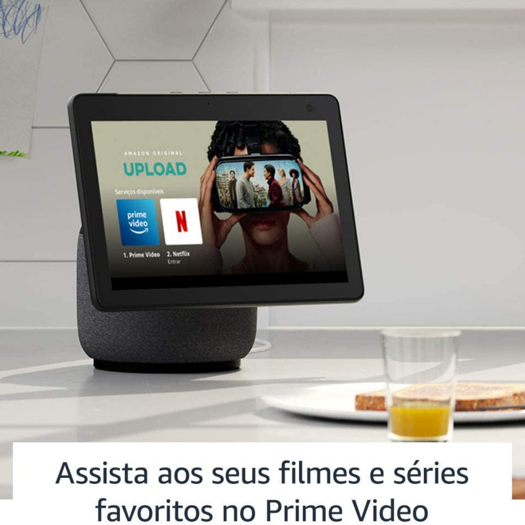 Amazon Alexa Echo Show 10 Preto Antracite (Geração 3) - Smartify - Casa Inteligente - Smart Home - Domotica - Casas Inteligentes