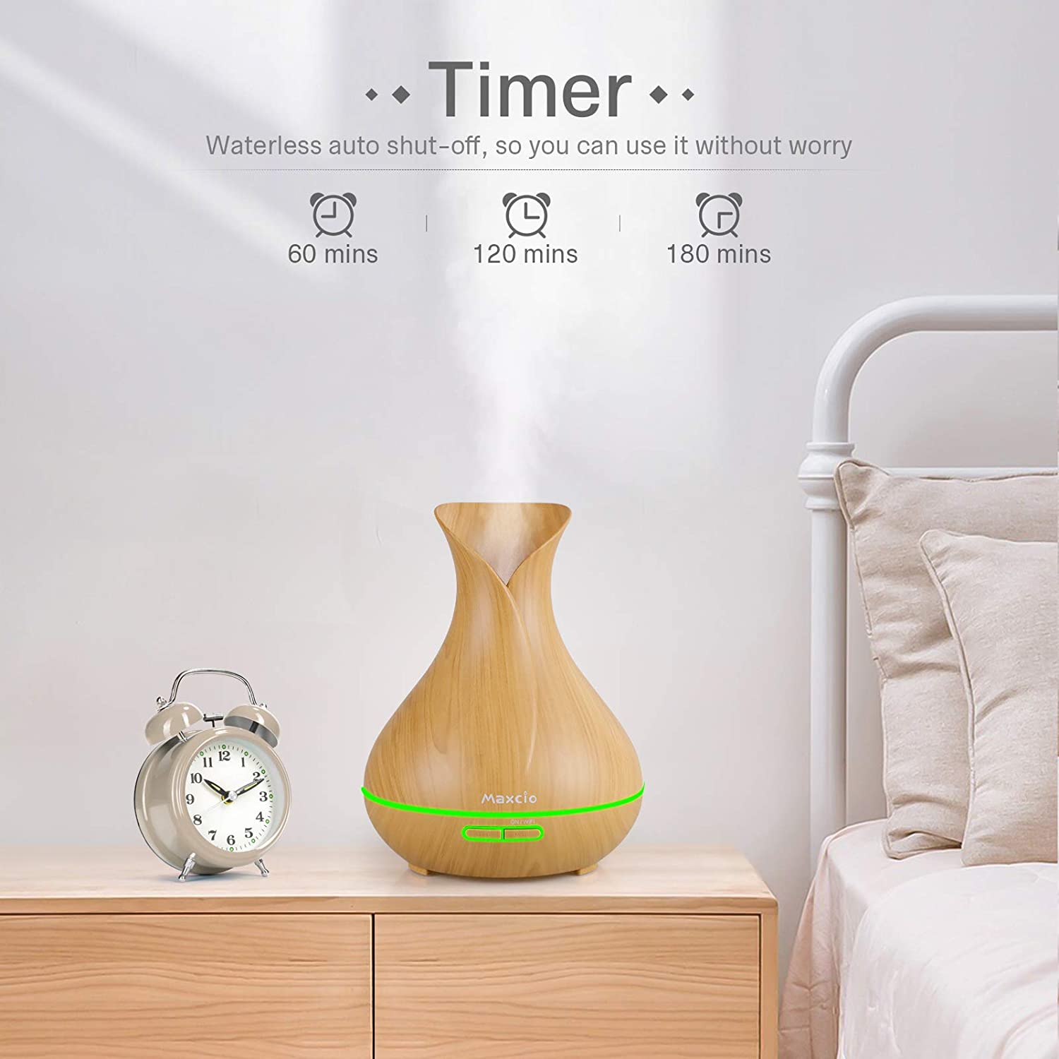 Humidificador + Difusor de Aromas Inteligente Castanho Claro WiFi - Smartify - Casa Inteligente - Smart Home - Domotica - Casas Inteligentes