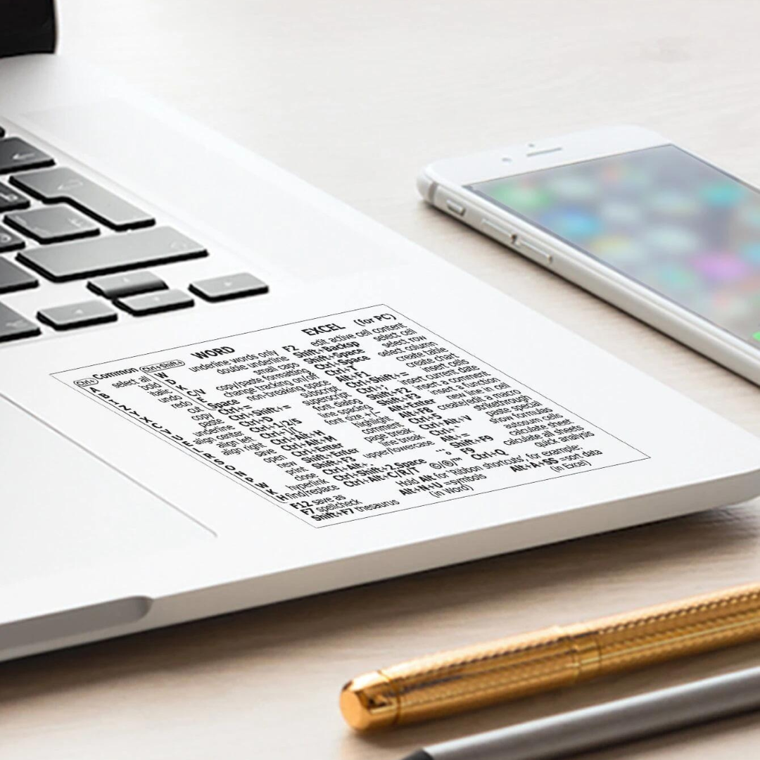 Autocolante de proteção do teclado para PC e computador portátil com janela