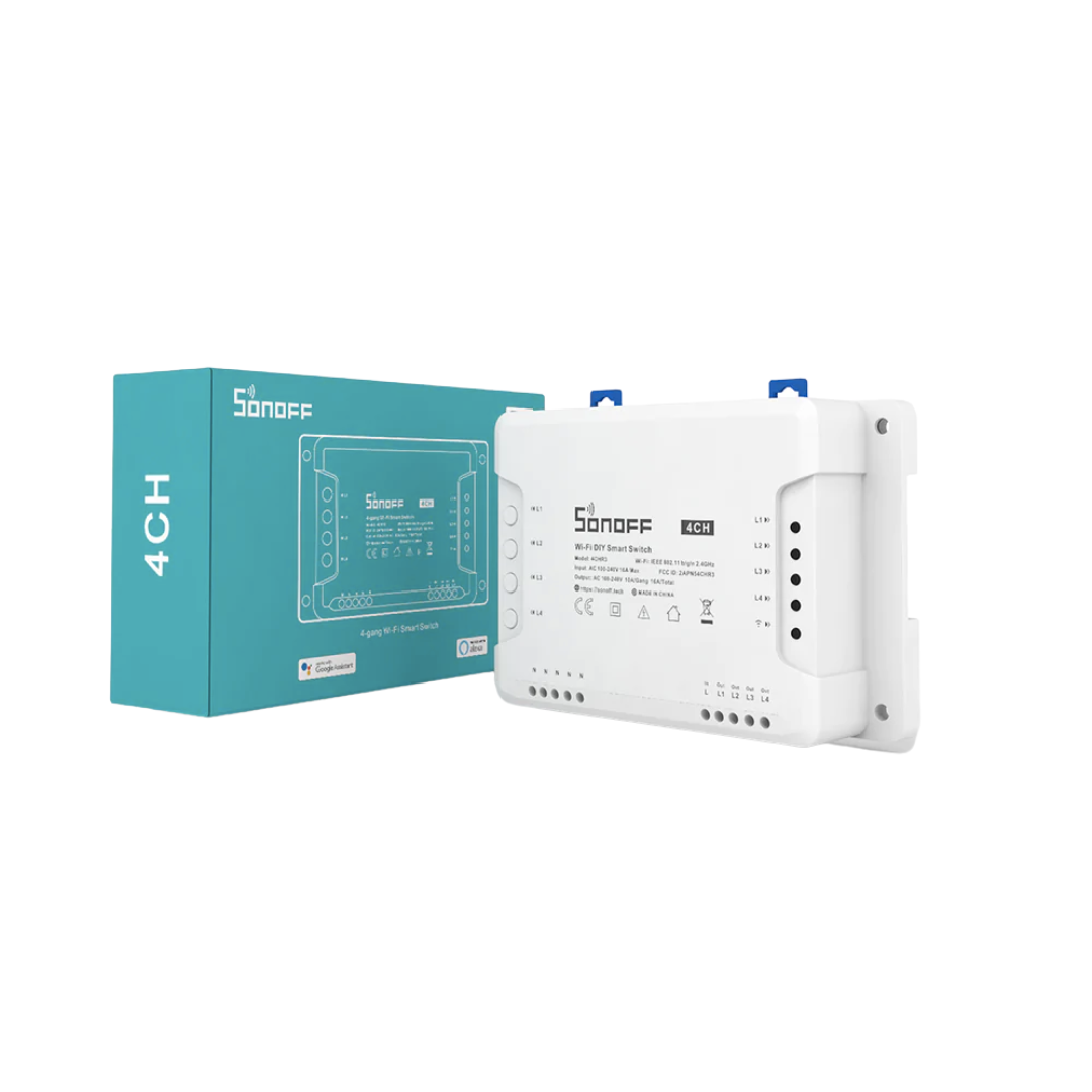 Sonoff 4CHR3 - Módulo 4 em 1 - Smartify - Casa Inteligente - Smart Home - Domotica - Casas Inteligentes
