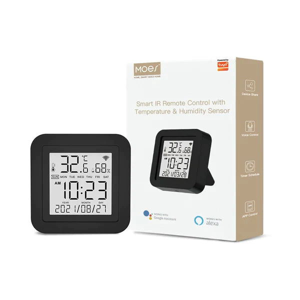 Wifi Smart IR Remote Control with Temperature and Humidity Sensor for Air Conditioner TV AC