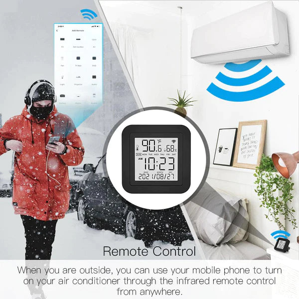 Wifi Smart IR Remote Control with Temperature and Humidity Sensor for Air Conditioner TV AC