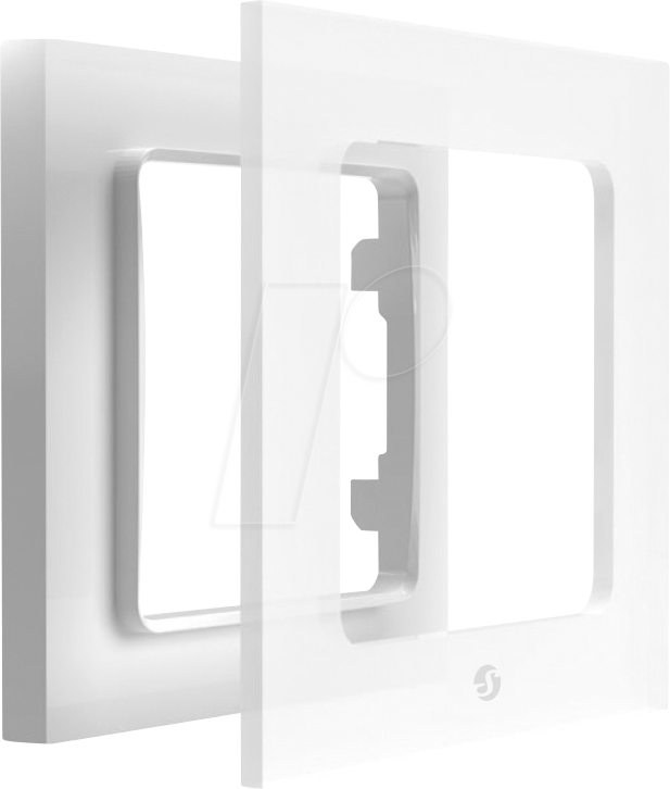 Shelly moldura para interruptor branco: Design moderno e minimalista para qualquer decoração.