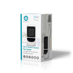 Nedis -Heizung mit Smart WiFi Smart Ceramic Fan - HTFA22WTW