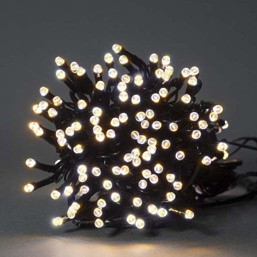 Luzes decorativas Nedis Wi-Fi, branco quente, 100 LEDs em 10m, oferecem iluminação inteligente para um Natal acolhedor e personalizado.