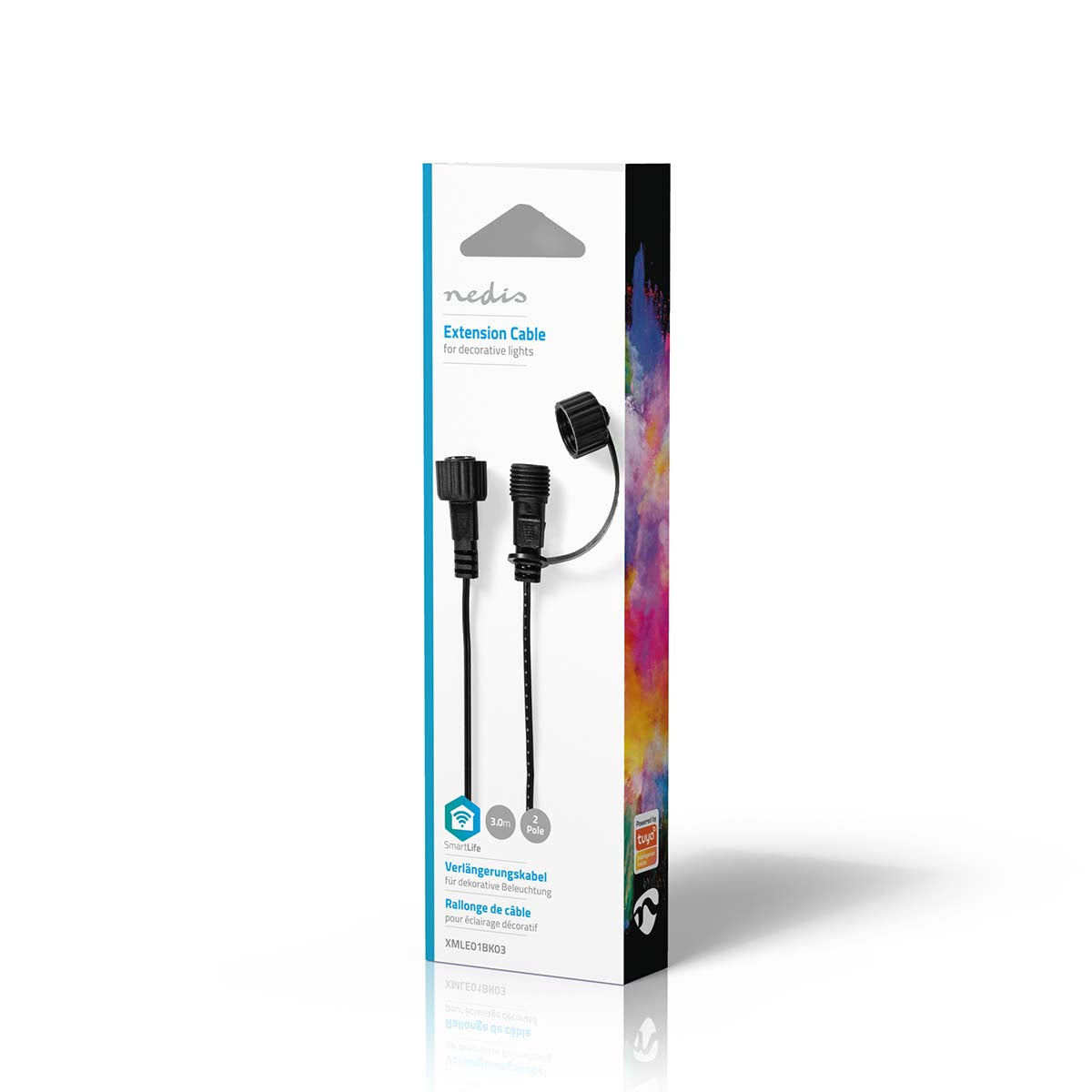 Cabo de extensão Nedis 3m: amplie a iluminação decorativa com praticidade e versatilidade em qualquer ambiente.