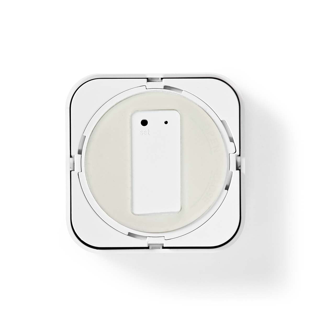 Nedis SmartLife Interruptor Parede Inteligente Zigbee 3.0 coloca numa superfície lisa com o adesivo