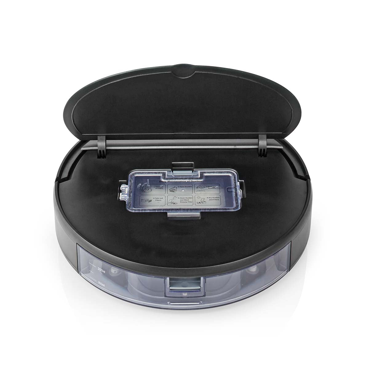 Aspirador de robot Nedis Wifi inteligente e eficiente reservatório de 200 ml
