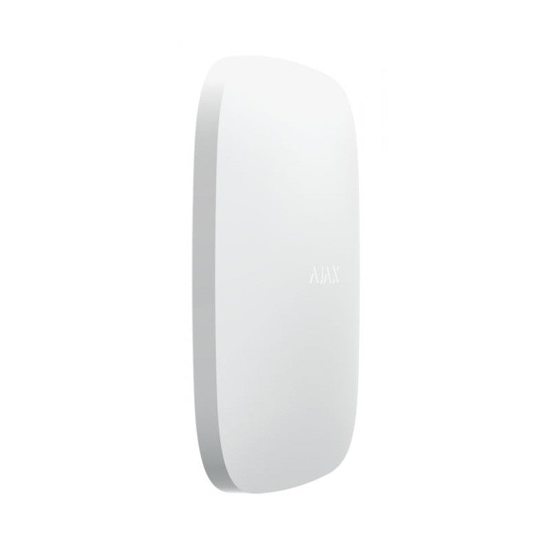 Este dispositivo de SADIR da Ajax, fornece uma conectividade para sensores e dispositivos inteligentes. Comunicação segura, fácil monitoramento e controle total da sua casa.