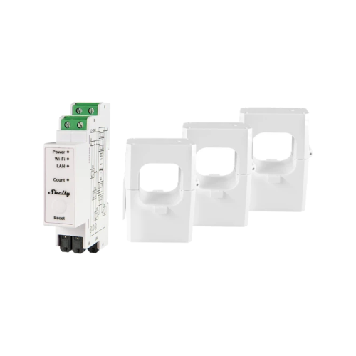 Shelly Pro 3EM-400 Medidor de consumo trifásico Wifi: Monitorização em tempo real.