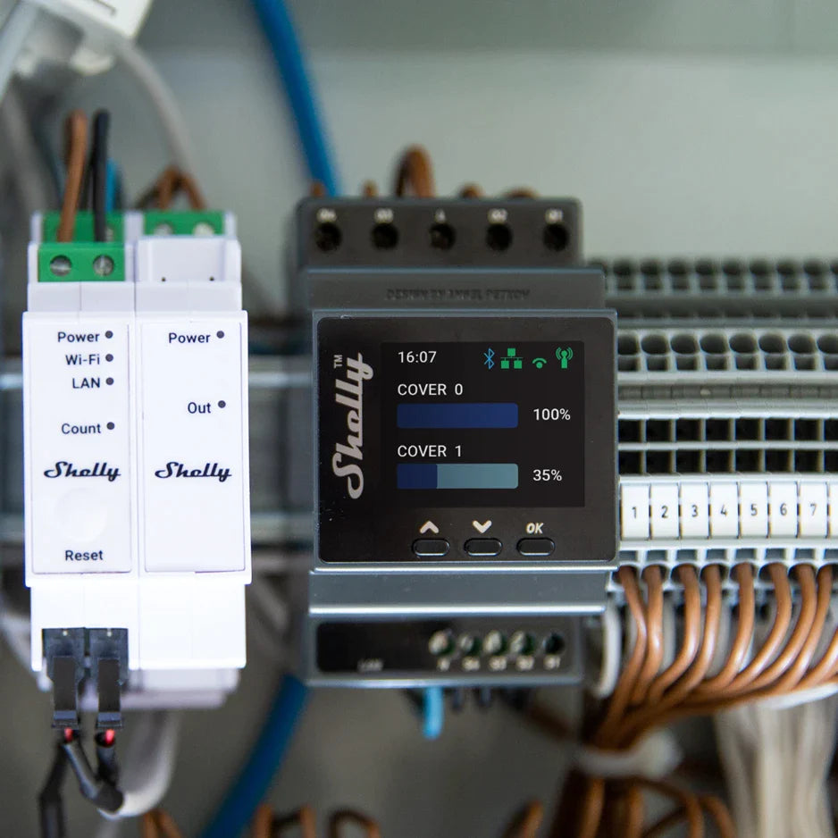 Shelly Pro Dual Cover PM Wifi: Gestão de posições das coberturas.