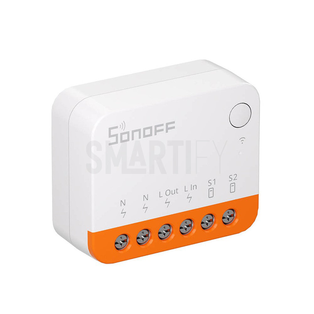 Sonoff Mini R4 Relé Inteligente para Interruptor Wifi: Compatível com diferentes tipos de interruptores.