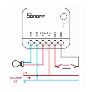 Sonoff Mini R4 Relé Inteligente para Interruptor Wifi: Compatibilidade com assistentes virtuais.