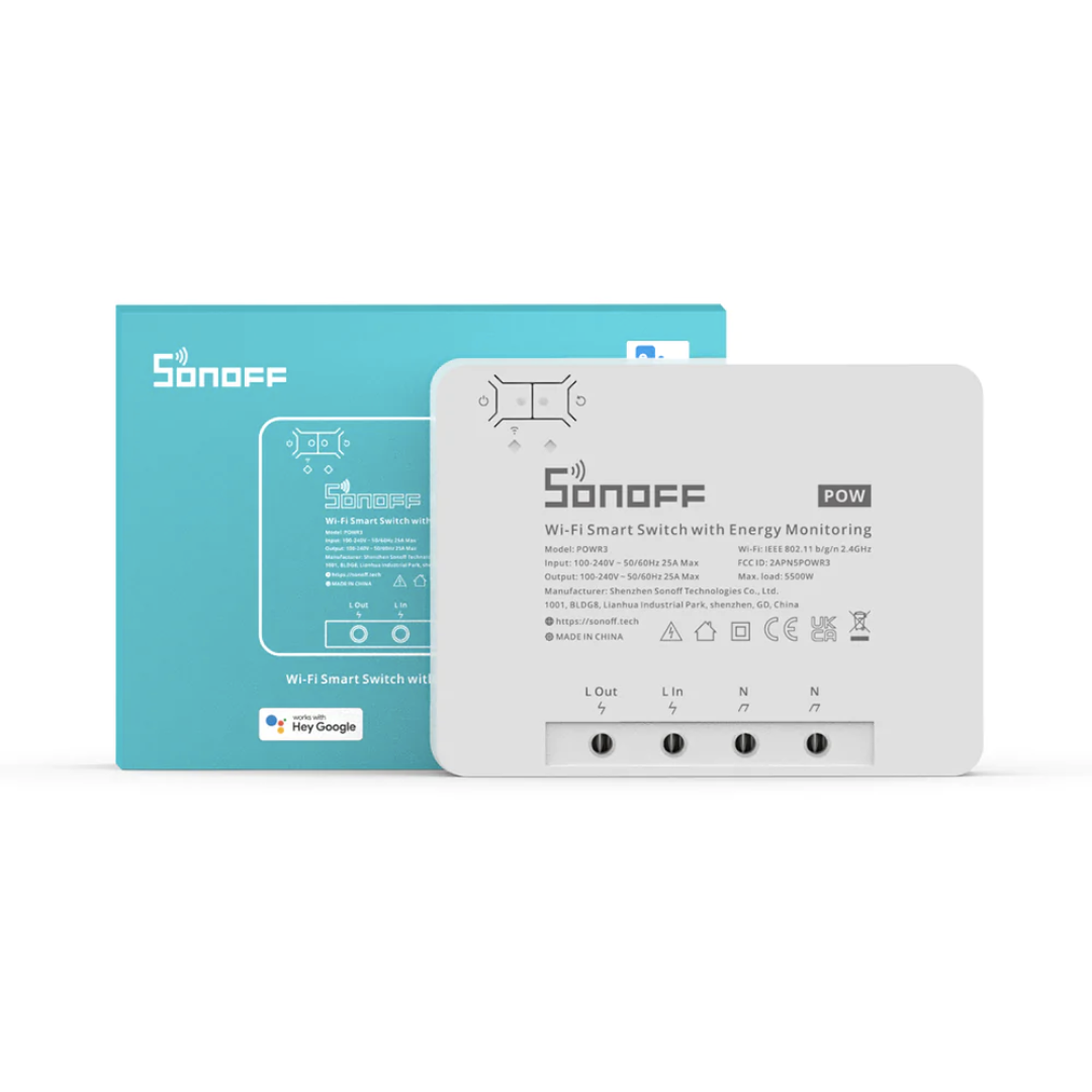 Sonoff Pow R3 - Módulo de Alta potência c/ medição de energia - Smartify - Casa Inteligente - Smart Home - Domotica - Casas Inteligentes