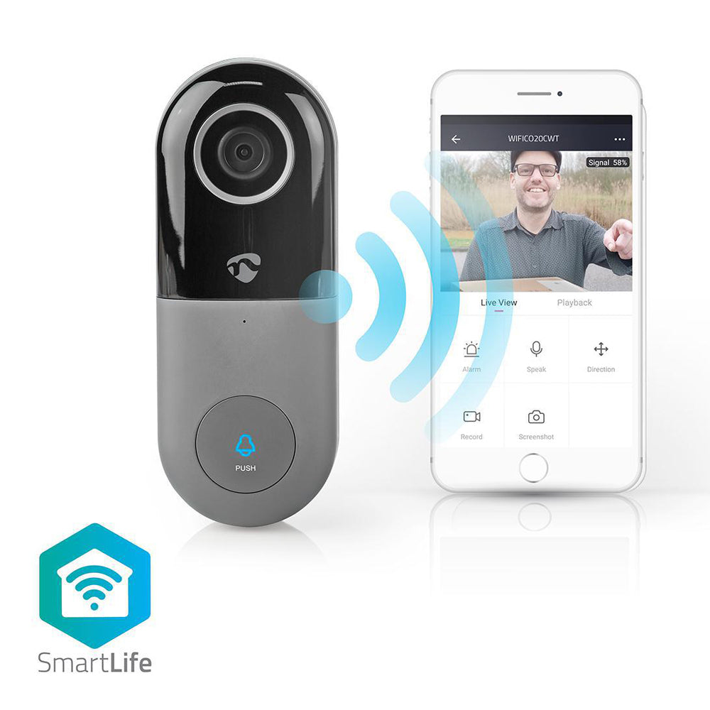 Nedis vídeoporteiro wifi vê quem está à porta de tua casa onde estiveres