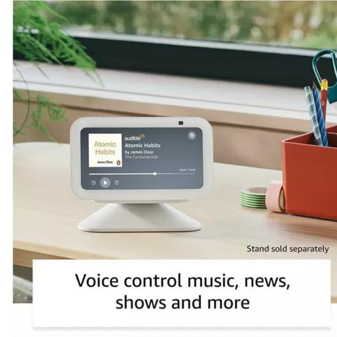 Amazon Alexa Echo Show 5 (Geração 3) Branco Wifi: Ecrã de 5.5" para experiência visual.