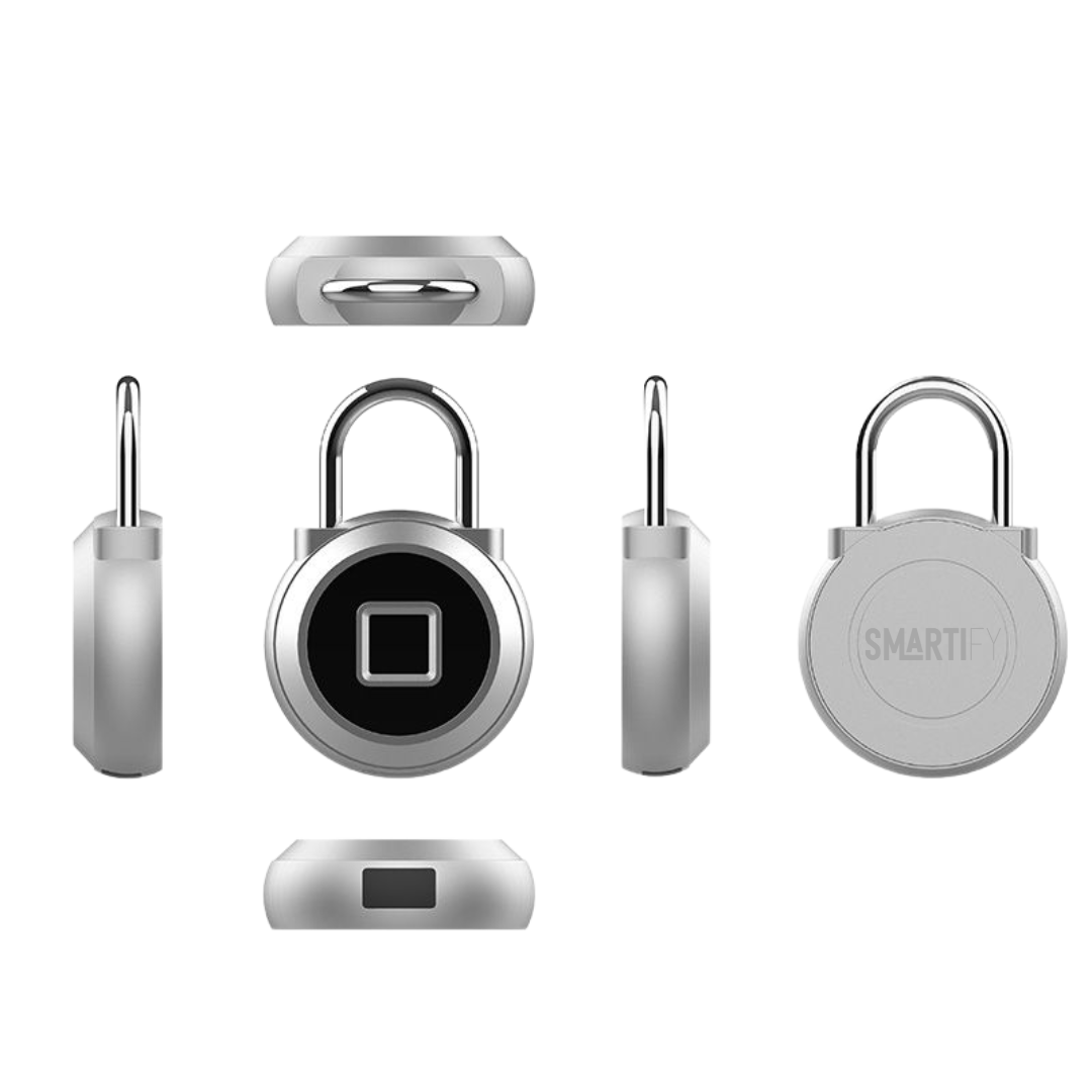 Cadeado Inteligente Bluetooth com Impressão Digital - Smartify - Casa Inteligente - Smart Home - Domotica - Casas Inteligentes