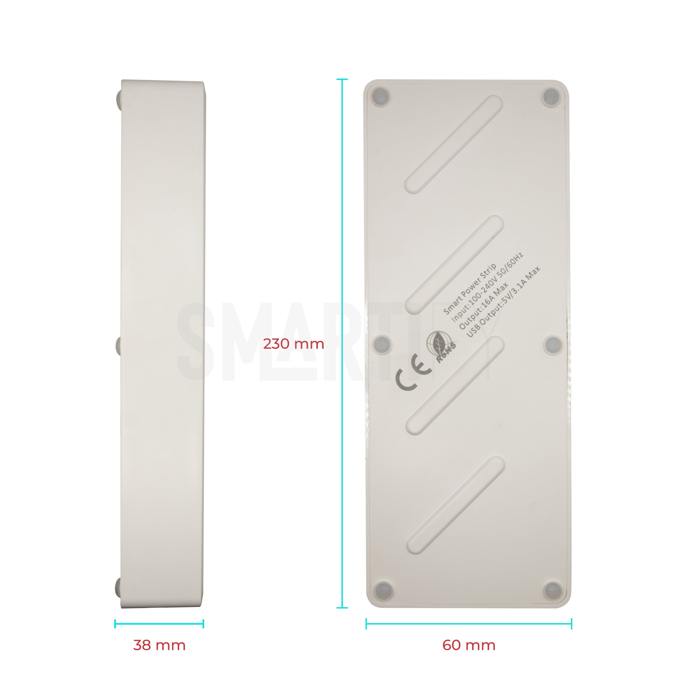 Extensão Inteligente WiFi 4 Tomadas + 4 USB Smartify - Smartify - Casa Inteligente - Smart Home - Domotica - Casas Inteligentes