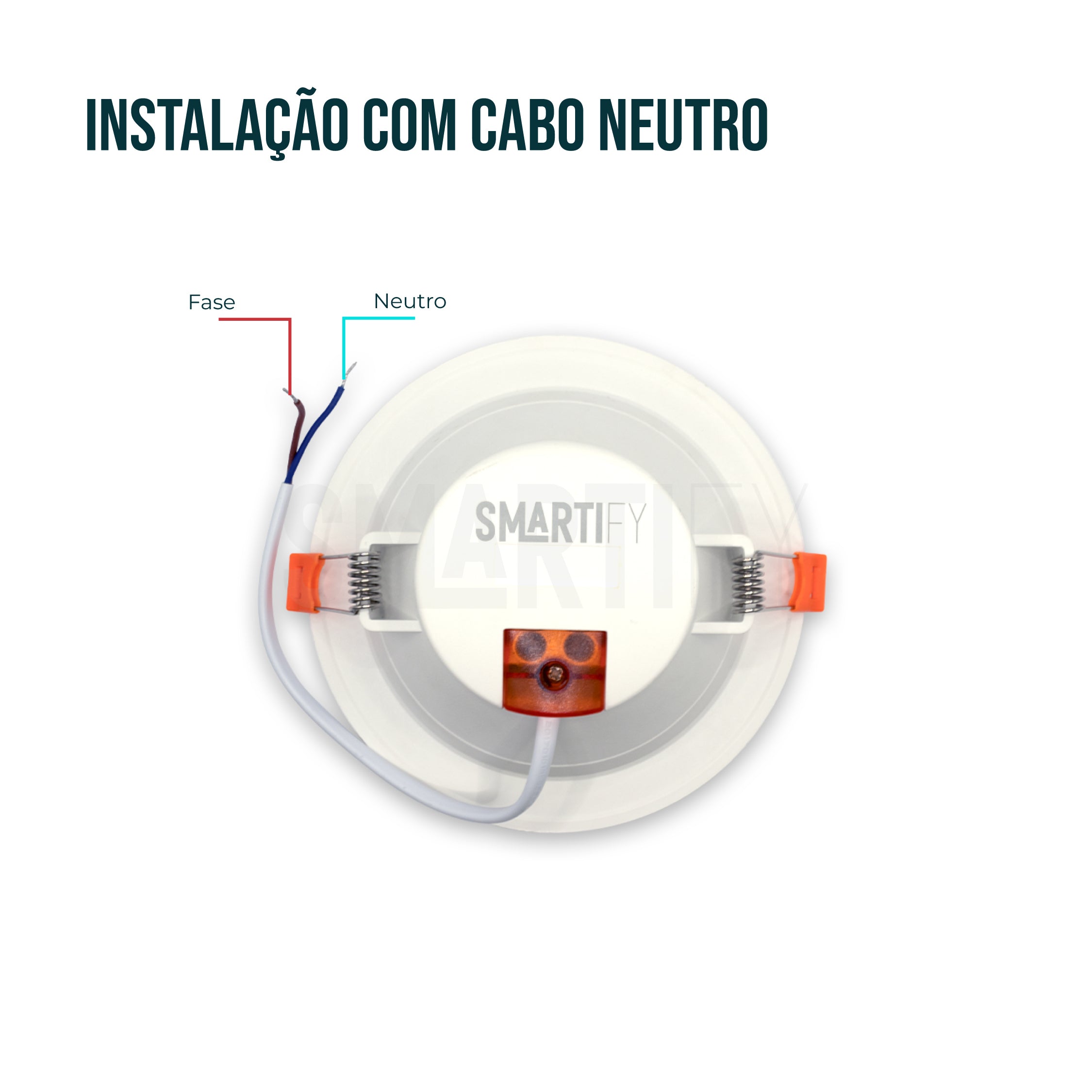 Downlight / Placa / Foco LED Ø145 mm WiFi Inteligente (Cores + Branco) Smartify - Smartify - Casa Inteligente - Smart Home - Domotica - Casas Inteligentes