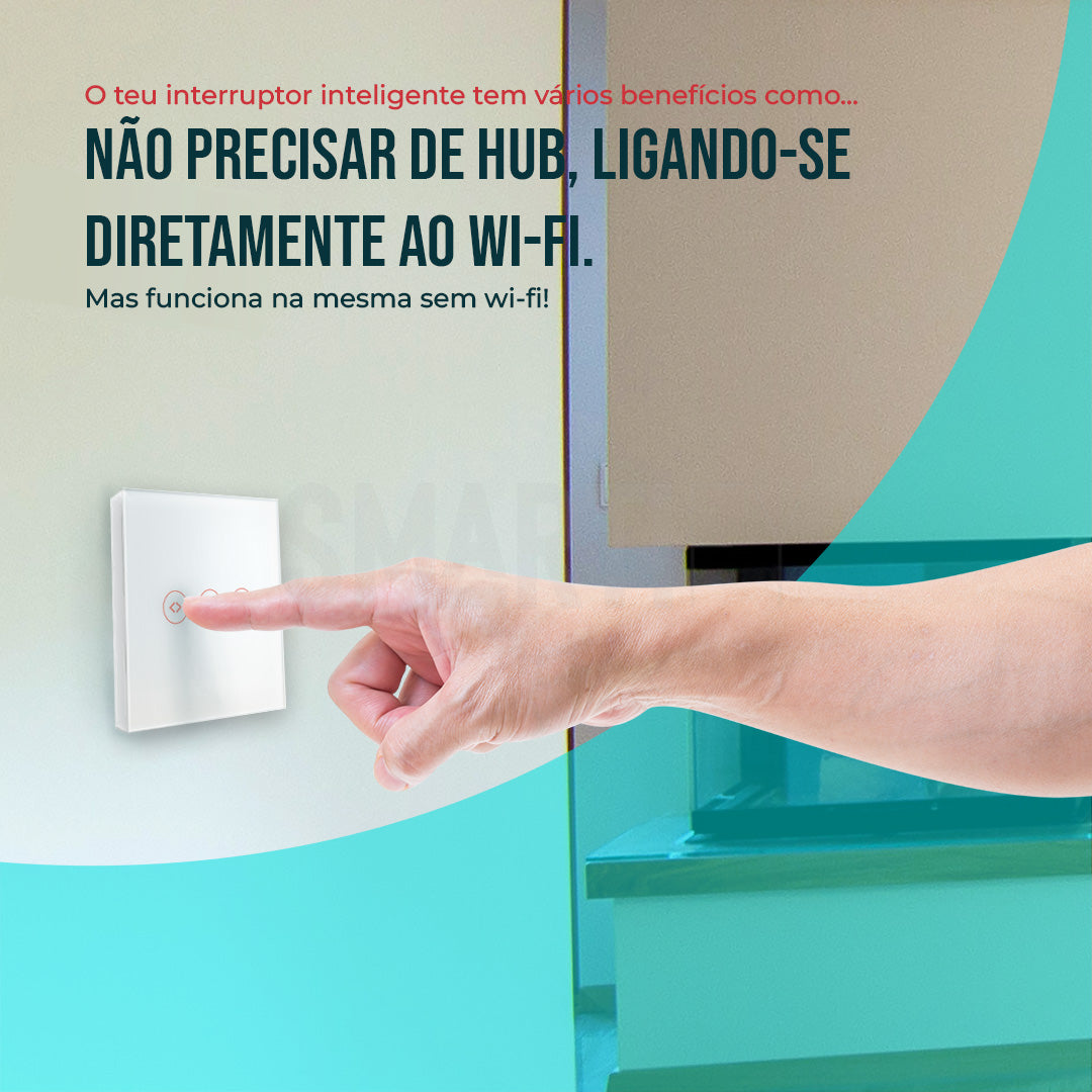 Interruptor de Estores Inteligente WiFi Smartify - Branco - Smartify - Casa Inteligente - Smart Home - Domotica - Casas Inteligentes