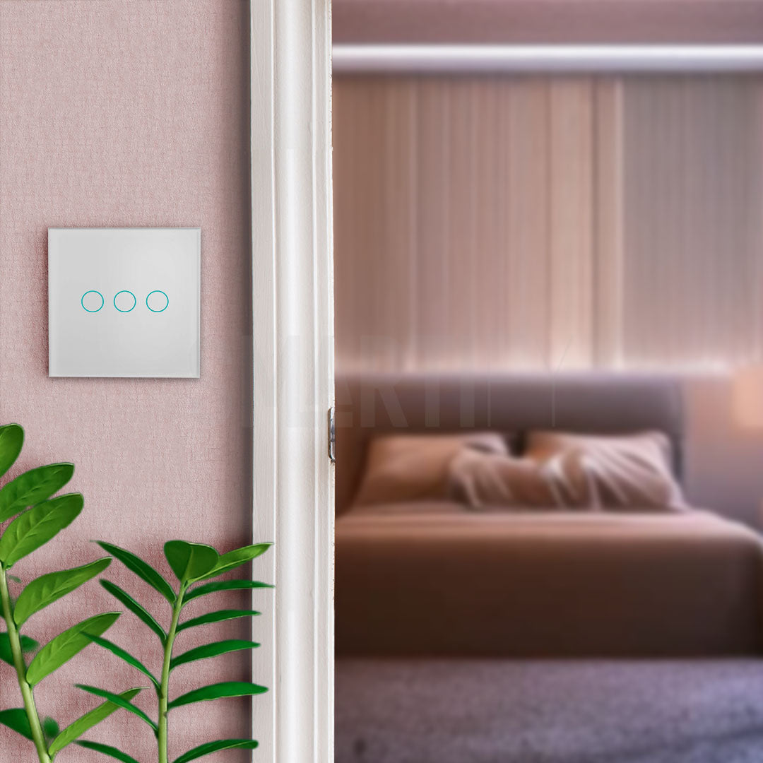 Interruptor Inteligente de Luz WiFi 3 botões Smartify - Branco - Smartify - Casa Inteligente - Smart Home - Domotica - Casas Inteligentes