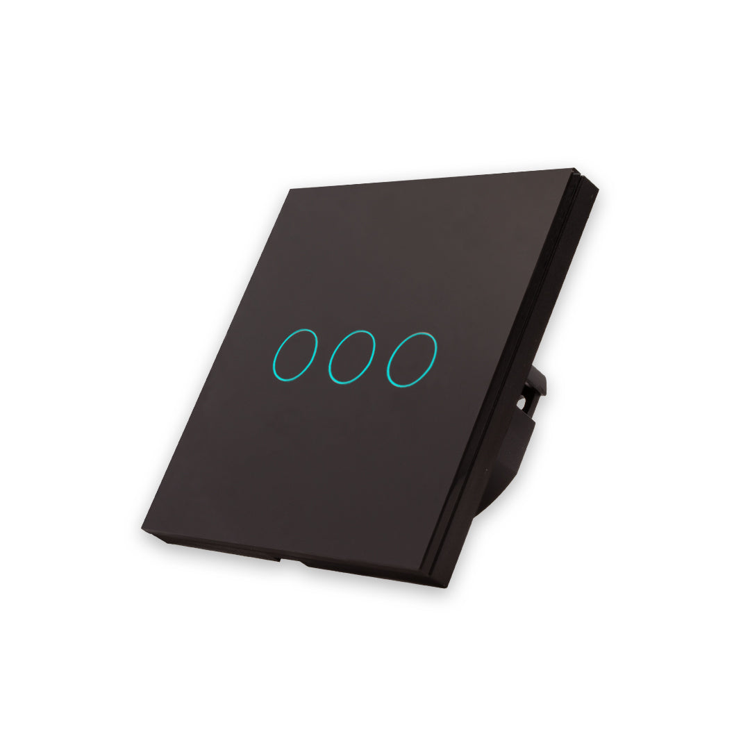 Interruptor Inteligente de Luz WiFi 3 botões Smartify - Preto - Smartify - Casa Inteligente - Smart Home - Domotica - Casas Inteligentes