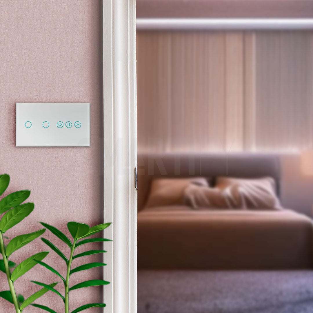 Interruptor de Luz + Interruptor de Estores Duplo Inteligente WiFi Smartify - Branco - Smartify - Casa Inteligente - Smart Home - Domotica - Casas Inteligentes