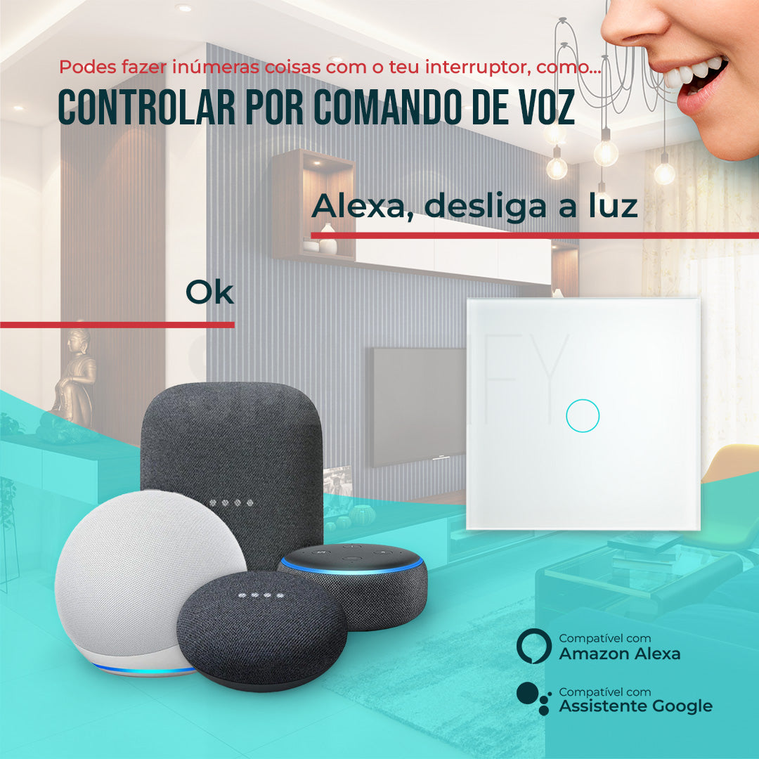 Interruptor Inteligente de Luz WiFi 1 botão Smartify - Branco - Smartify - Casa Inteligente - Smart Home - Domotica - Casas Inteligentes