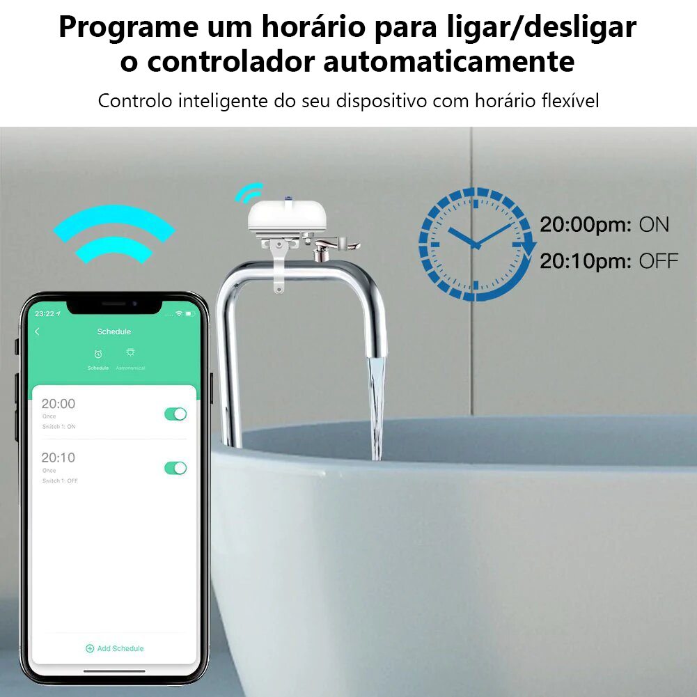 Controller Controlador de válvula de desligamento automático de gasoduto de água inteligente ZigBee