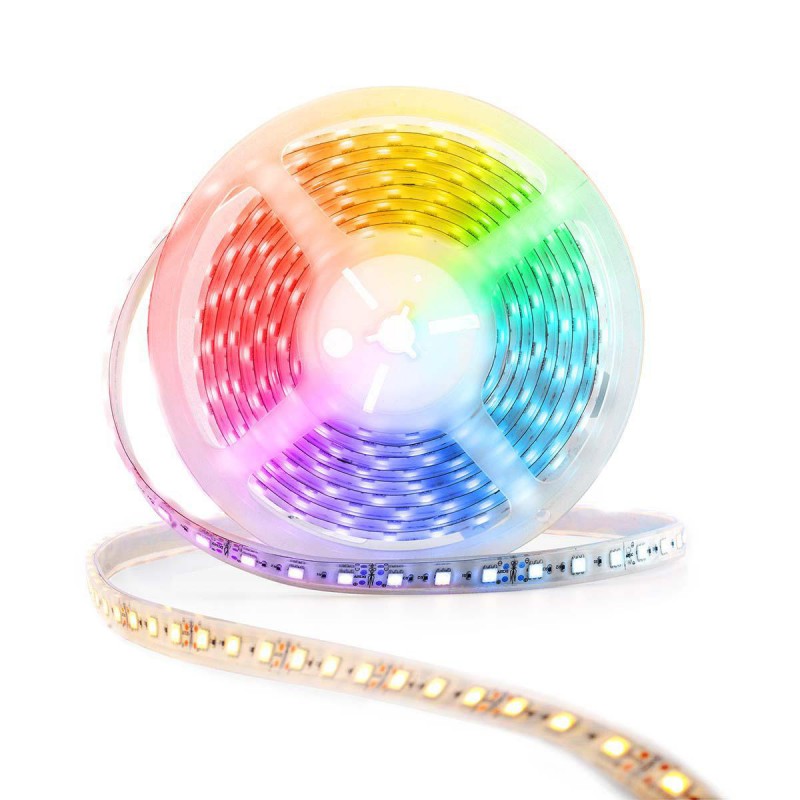 Luzes led rgbw fita maleável milhares de cores inteligente controla remotamente