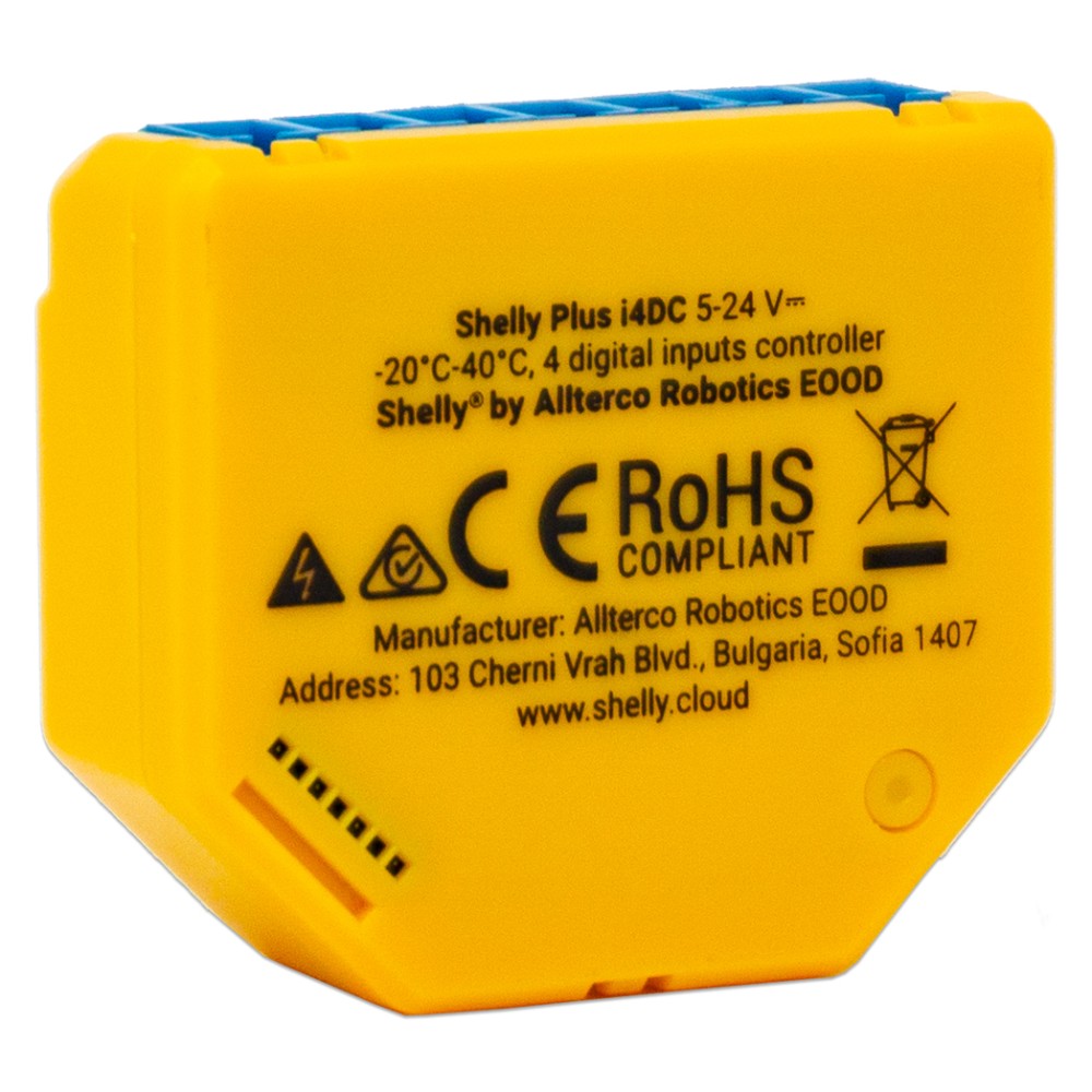 Shelly i4 DC Plus - Módulo WiFi/BT - Smartify - Casa Inteligente - Smart Home - Domotica - Casas Inteligentes