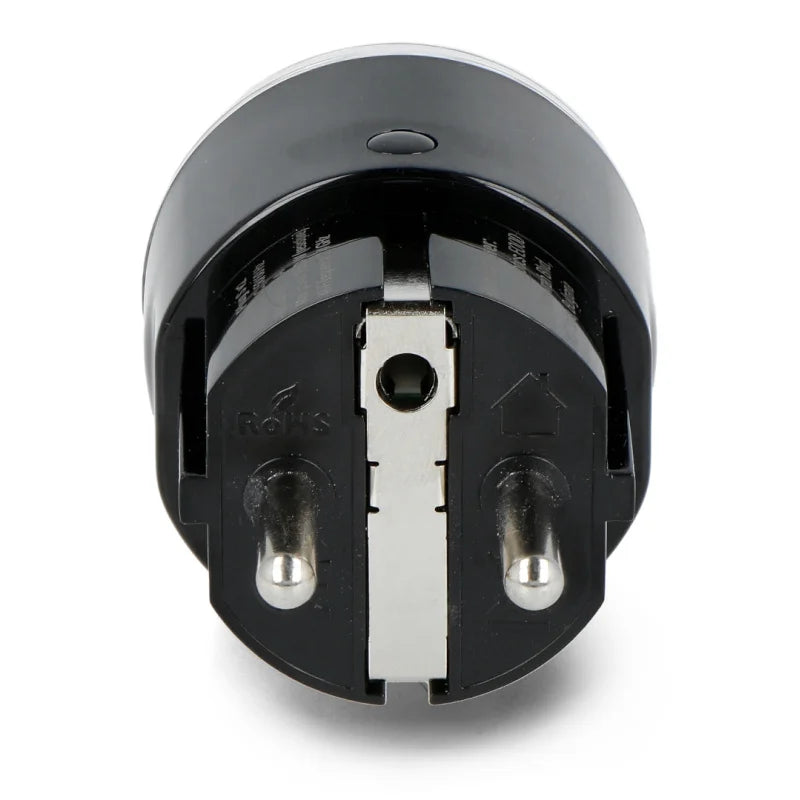 Shelly Plug S Plus - Tomada Portátil Inteligente 12A 2500W WiFi/BT Preta: Versátil, pode ser usada autonomamente ou integrada em sistemas de automação.