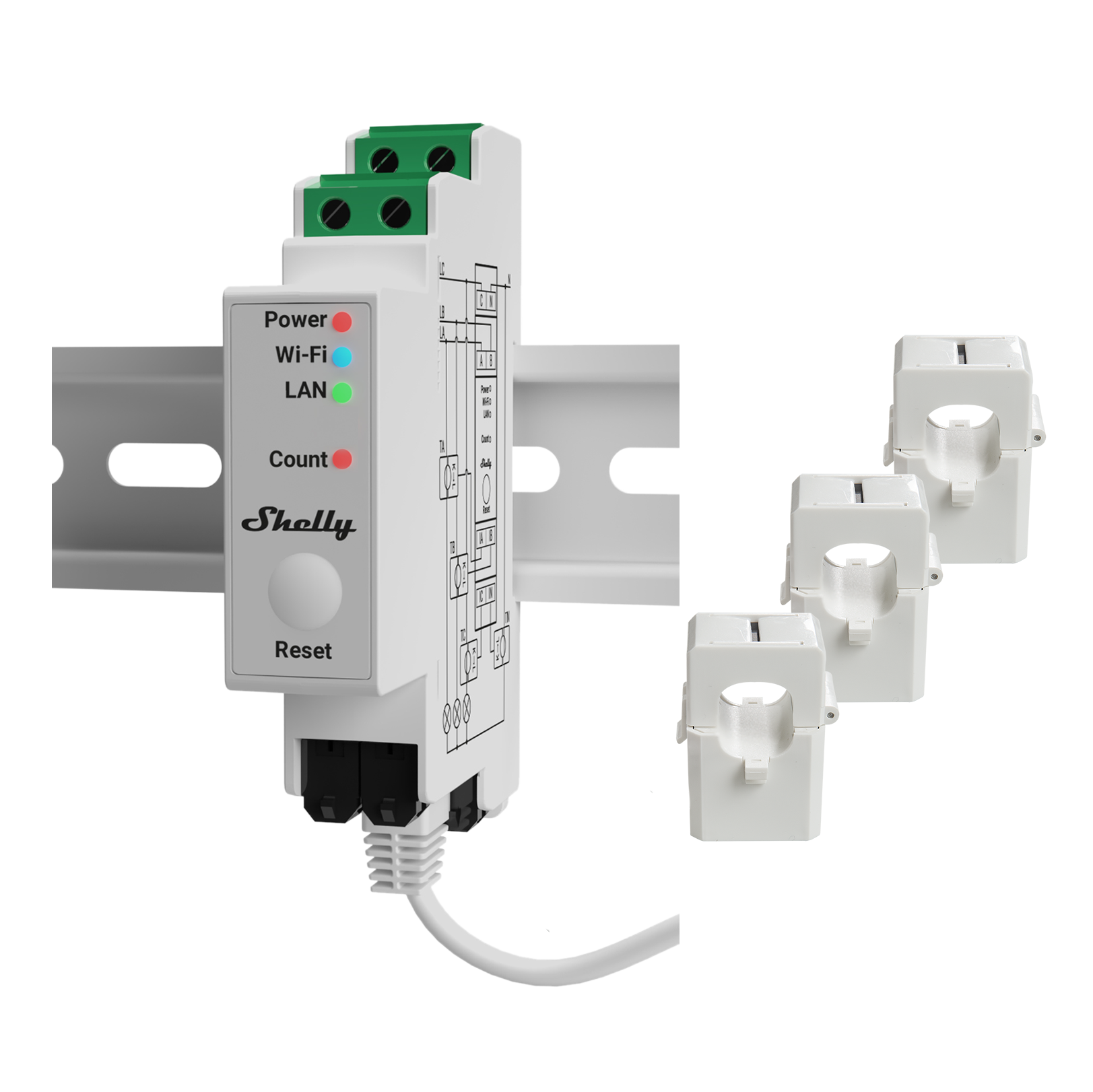 Shelly Pro 3EM Medidor de energia trifásico