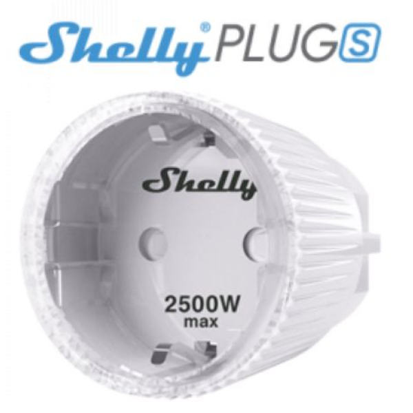 Shelly Plug S - Tomada Portátil Inteligente 12A 2500W WiFi - Smartify - Casa Inteligente - Smart Home - Domotica - Casas Inteligentes