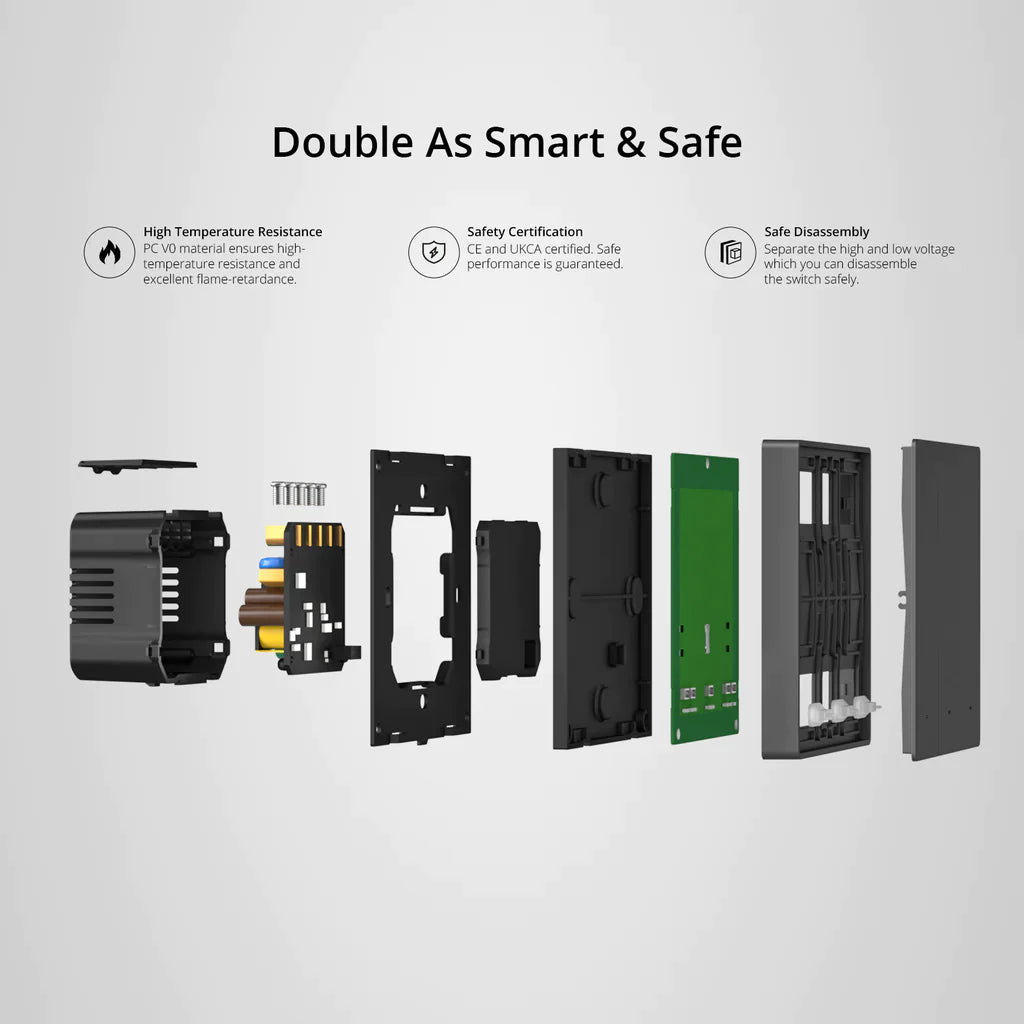 interruptor sonoff m5 inteligente muito seguro e durável