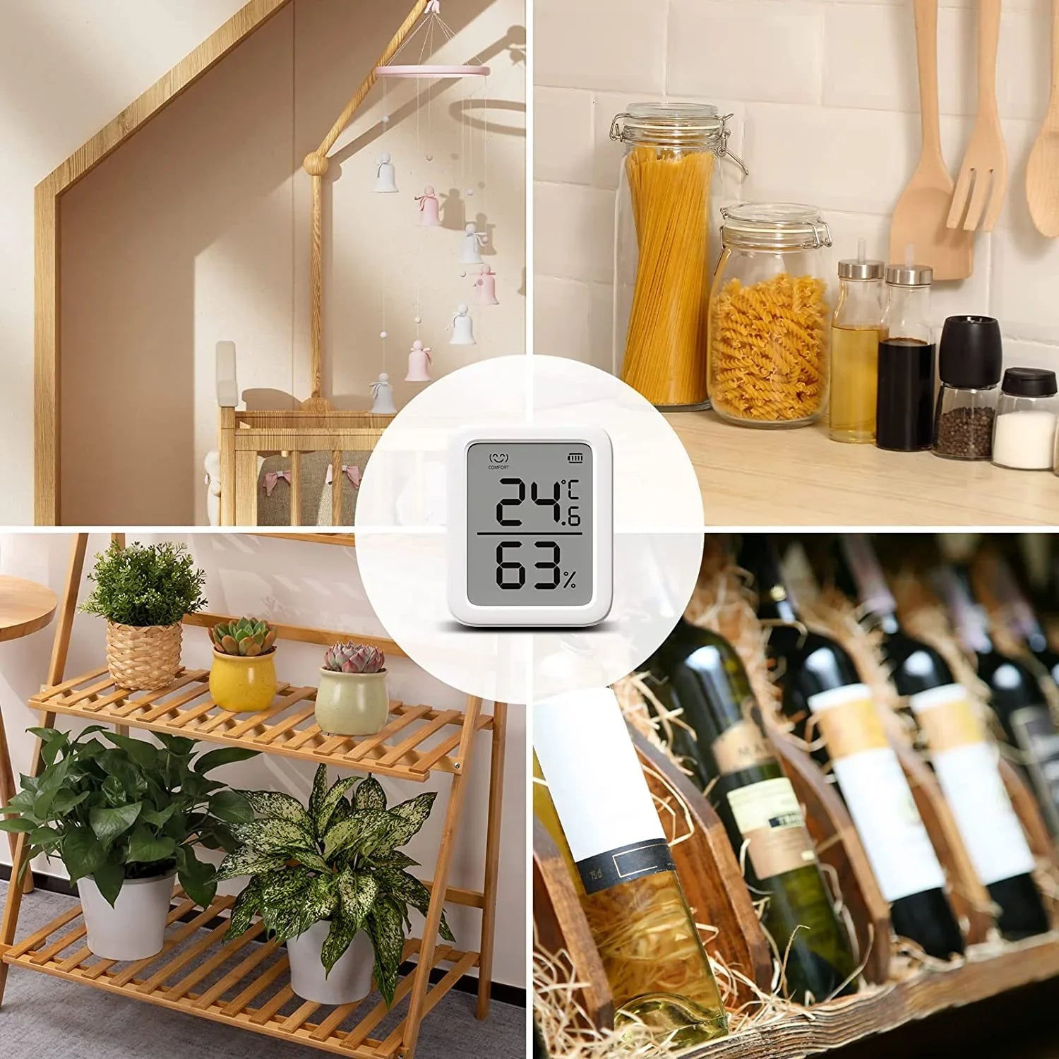 SwitchBot Sensor de Humidade e Temperatura Bluetooth pressão de ar