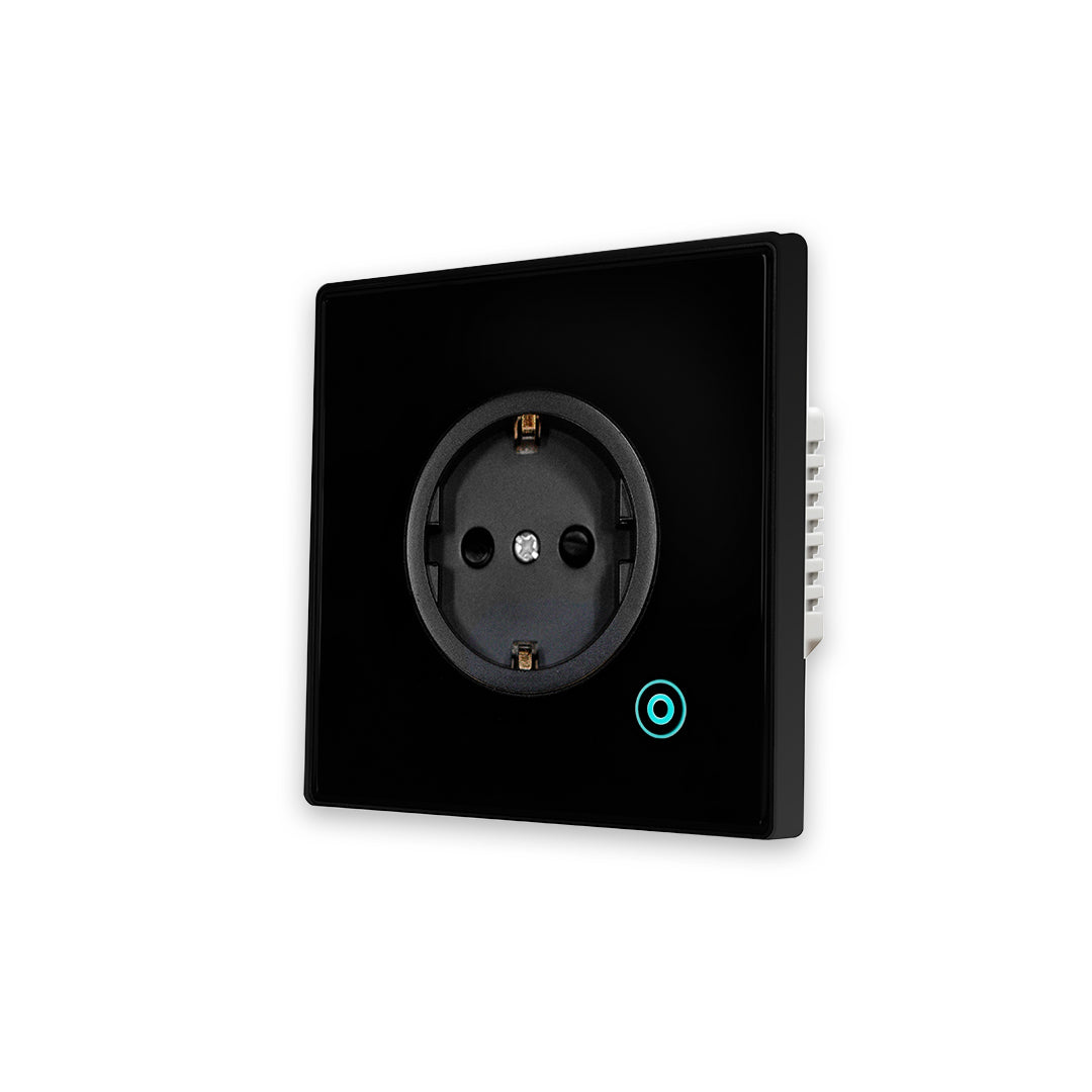 Tomada Inteligente Embutida 16A 3500W WiFi Smartify - Preto - Smartify - Casa Inteligente - Smart Home - Domotica - Casas Inteligentes