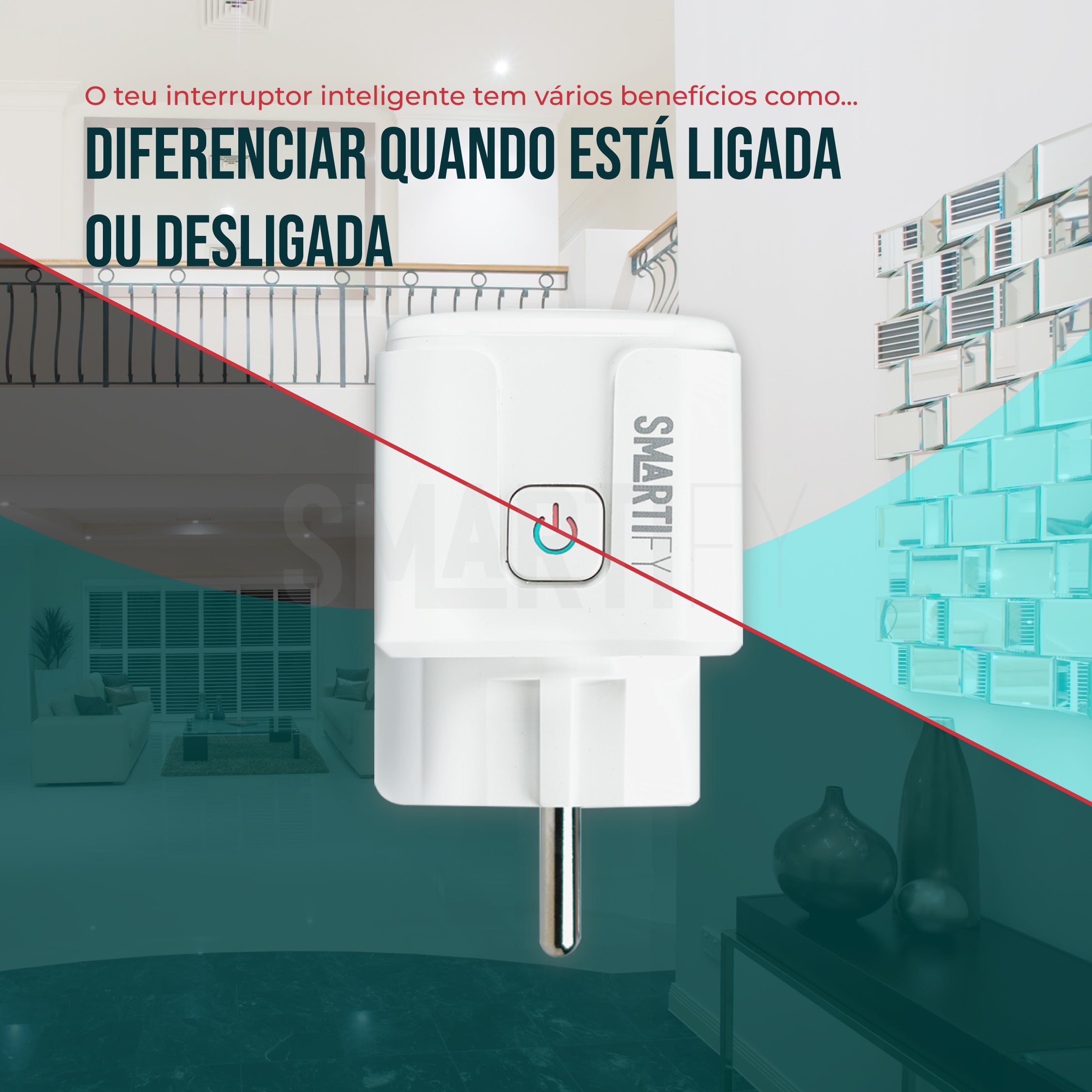 Tomada Inteligente Portátil 16A 3500W WiFi Smartify - Smartify - Casa Inteligente - Smart Home - Domotica - Casas Inteligentes