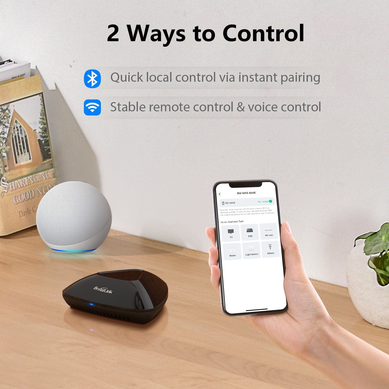 BroadLink RM MAX - Comando IR RF WiFi Matter