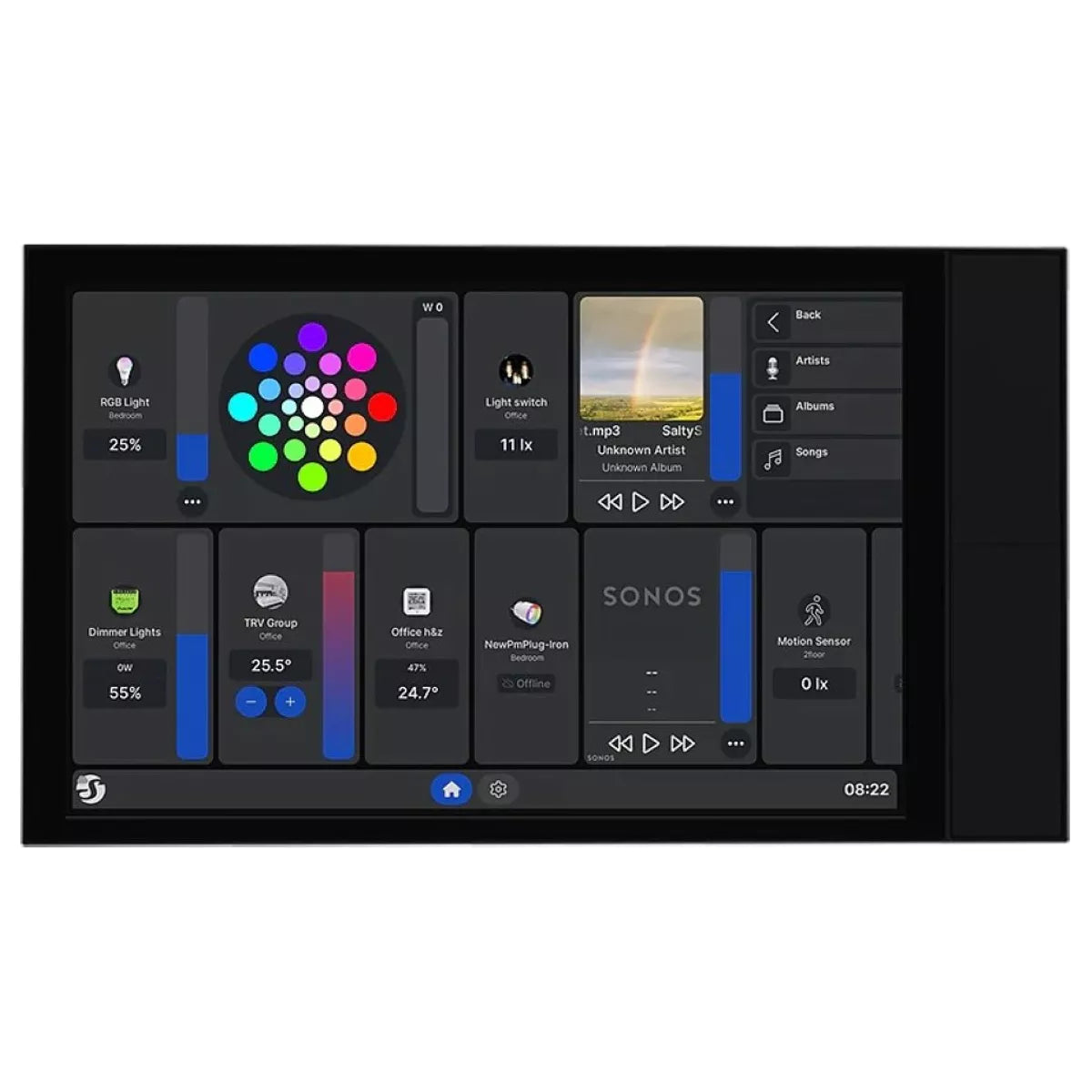 Shelly Painel tátil com ecrã 10.1" em Preto WiFi Bluetooth - Wall Display XL