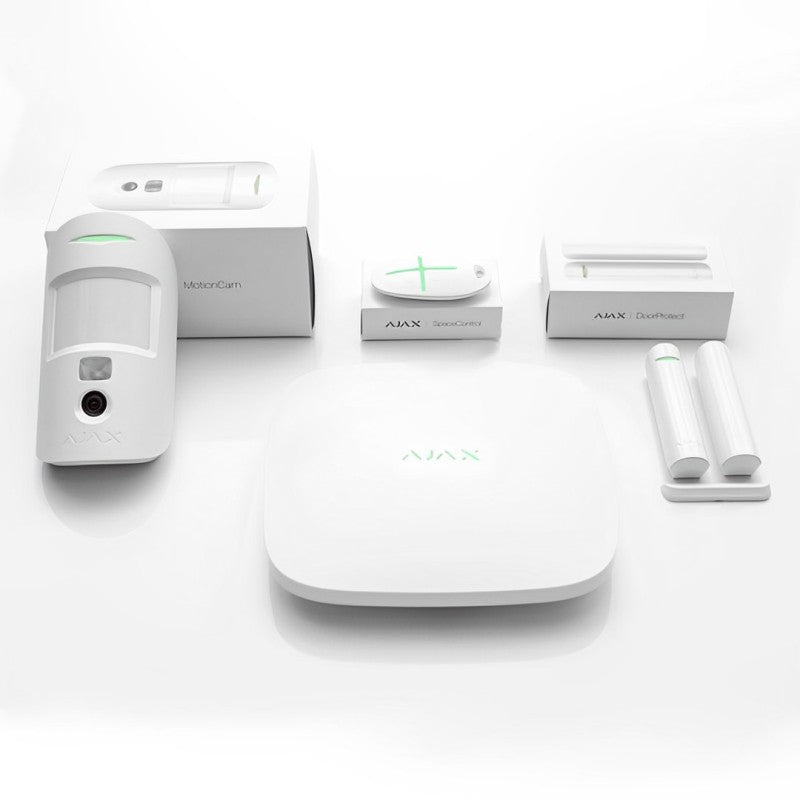 Kit Ajax HUB2-B : système d’alarme sans fil avancé avec détection intelligente, communication Ethernet et jusqu’à 100 zones sans fil. Il dispose d’un système SADIR