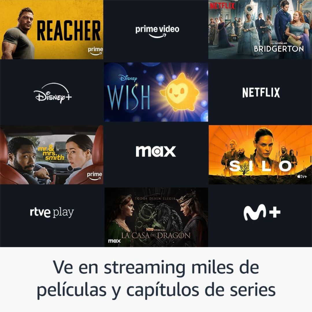 Desfrute de streaming em 4K com HDR10+ e Dolby Vision. Wi-Fi 6 e Dolby Atmos garantem qualidade e desempenho excecionais, com controlo por voz Alexa.