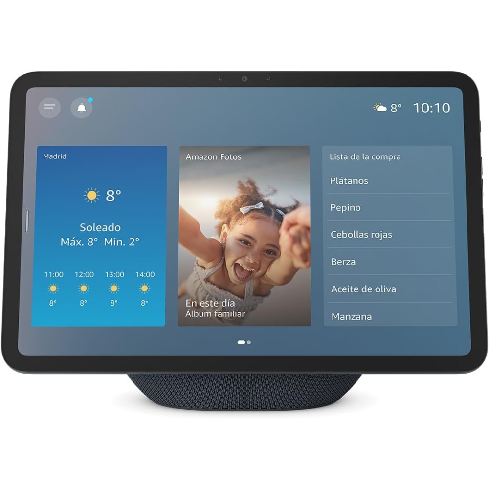 O Amazon Echo Show 11 é um assistente virtual inteligente com tela tátil Full HD de 11" e cores vibrantes, oferecendo mais área de visualização para conteúdos, receitas, calendários e listas de compras. Equipado com chip AZ3 Pro para desempenho superior e tecnologia Omnisense, permite otimizar o ambiente, controlar dispositivos domésticos inteligentes, ativar rotinas personalizadas e realizar videoconferências com qualidade excepcional. Com áudio espacial envolvente e funções de enquadramento automático, é 