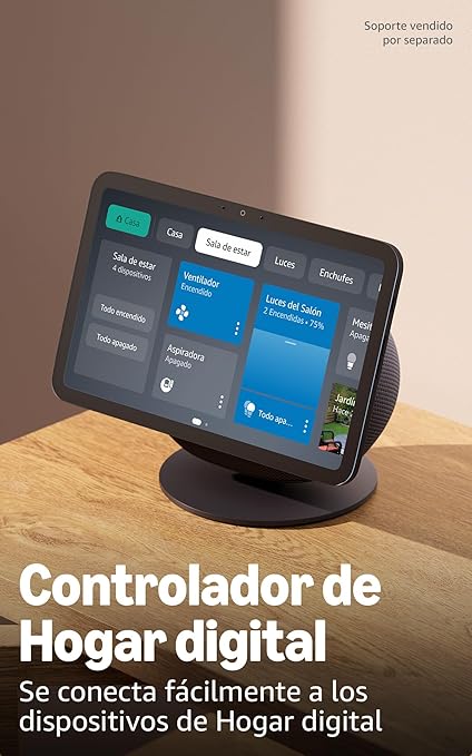 O Amazon Echo Show 8 (última geração) oferece uma experiência ainda mais potente e imersiva, graças ao seu novo ecrã HD de 8,7", agora com 15% mais área útil do que o modelo de 2023.